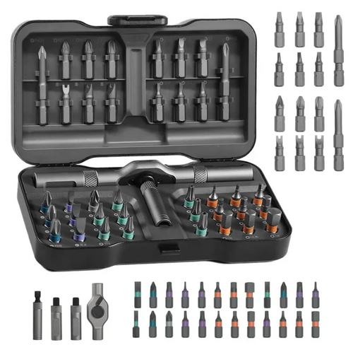 24-in-1 ModularRatchet Screwdriver Setwith Multi-AngleDetachable Handle
